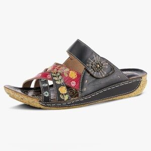 L’ARTISTE Women’s hand painted sandals